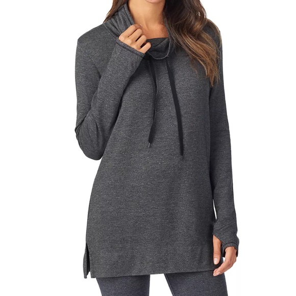 Cuddl Duds Tops - Cuddl Duds UltraCozy Long Sleeve Cowl Neck Tunic Size Small